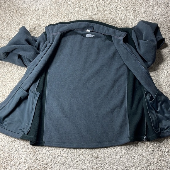EUC Men’s The North Face Black/Gray Full Zip Two Tone Fleece Jacket Size XXL - Picture 9 of 10